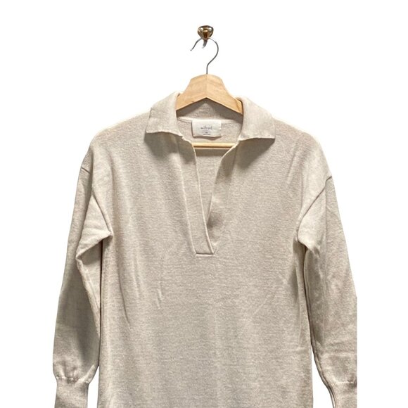 Wilfred Aritzia Shayda 100% Merino Wool Sweater Dress Beige Size XXS Neutral - Picture 5 of 12